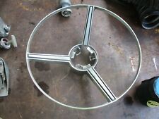66 PLYMOUTH SPORT FURY STEERING WHEEL CHROME HORN RING OEM picture