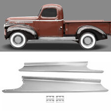 For Chevy/GMC Pickup Truck & Panel Truck 1941 1942-1946 Steel Running Board Pair picture