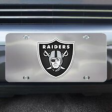 Fanmats 27549 Las Vegas Raiders 3D Stainless Steel License Plate picture