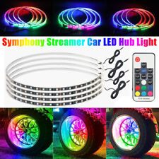 4x 15.5'' Dual Row RGB LED Wheel Ring Lights For Slingshot Bluetooth APP picture