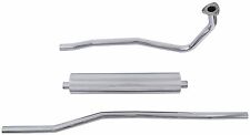 New Polished Stainless Steel Exhaust System Muffler Kit MG TD MG TF + Mount Kit picture