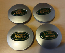 Set of 4 63mm Center Caps for LR2, LR3, LR4, Range Rover Evoque, Sport Silver picture