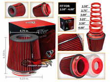 Cold Air Intake Dry Filter Universal Round RED For Equus/Excel/Genesis/Grand i10 picture
