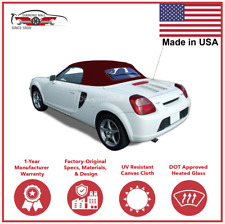 Fits: TOYOTA MR2 / MRS Convertible Soft Top 2000-2007 BURGUNDY Cloth picture