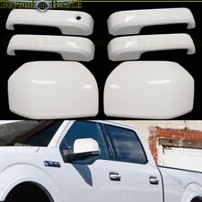 2015-2020 FORD F150 Crew 4 Door Handle COVERS No SMTK+Mirrors Z1 YZ OXFORD WHITE picture