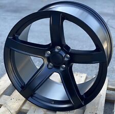 20x11 +0 MATT BLACK Wheels FITS Challenger Charger Hellcat Scat Pack Widebody picture