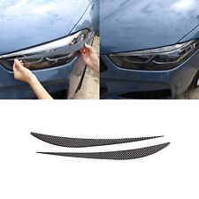 Carbon Fiber Headlight eyebrow Scuff Trim Cover Fits BMW 840i M850i 2020-2022 picture