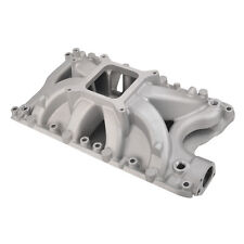 Satin Aluminum Air Gap Single Plane Intake Manifold For SBF Ford 351W Windsor V8 picture