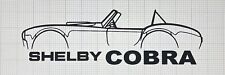 Black Shelby Cobra silhouette vinyl sticker decal 7in car Laptop Gift picture
