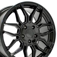 Black 18x8.5 & 19x10 Wheels SET C8 Z06 Style Fit C6 & C& Corvette picture