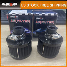 2x 12mm Cold Air Intake Filter Turbo Vent Crankcase Car Breather Valve Cover New picture