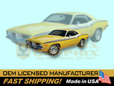 1972 Plymouth Barracuda 'Cuda Decals & Upper Body Stripes Kit picture