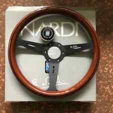 NARDI Classic 350mm Steering Wheel Mahogany Wood with Black Finish picture