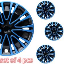 Black&Blue Set of 4 Wheel Covers Full Rim Hub Caps fits R14 Tire Scoupe {14