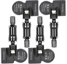 4x TPMS Tire Pressure Sensors Metal Valve Black for Ford Galaxy Mondeo S-MAX picture
