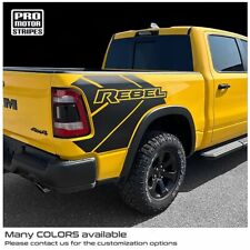 Rear Quarter Side Bed Decals for Dodge RAM 1500 Rebel 2019-2023 (Choose Color) picture