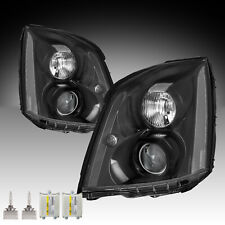 For 2006-2011 Cadillac DTS HID Black Projector Headlight W/Bulbs&Ballast LH+RH picture