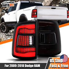 Pair LED Tail Lights Rear Lamp Left+Right For 2009 10-2018 Dodge Ram 1500 Smoked picture