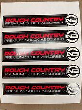 Rough Country N3 5 shock Decal Sticker     Set of 5 pieces picture