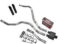 For Nissan Titan 04-06 Dual Exhaust 2.5 inch Flowmaster Super 10 Black Tips picture