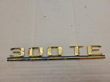 Mercedes OEM 1986-1994 300 TE 300TE W124 New NOS Gold Rear Tailgate Emblem Badge picture
