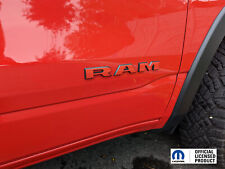 Fits 2019-2024 Ram Rebel 1500 -Ram Door Emblem Overlay - Vinyl Stickers Pair picture