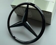New for Mercedes glossy black Star Trunk Emblem Badge 90mm picture