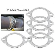 3 Inch Exhaust Gasket 2-Bolt 78mm Flange High Temperature Gasket Fire Ring 5PCS picture