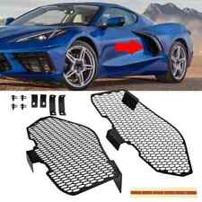 For Corvette C8 Parts Accessories Side Intake Mesh Grille Radiator Guards Alu picture