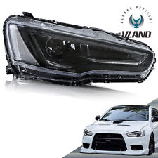 For 2008-17 Mitsubishi Lancer & EVO X Black Right Passenger Side VLAND Headlight picture