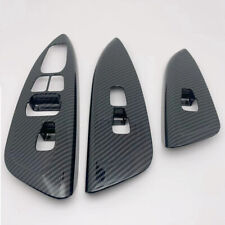 For Hyundai Veloster JS Carbon Fiber ABS Car Window Lift Switch Panel Cover Trim picture