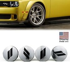 For Dodge Charger Challenger 4PCS Wheel Hub Center Cap Cover 63mm Silver Black picture