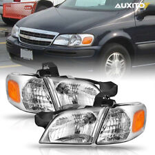 Driver+Passenger Side Headlights Headlamps Assembly For 1997-2005 Chevy Venture picture