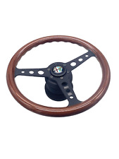 Alfa Romeo Alfetta Giulietta GTV 6 MOMO Indy Black Steering Wheel Heritage Wood picture
