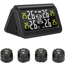 Solar TPMS Car Tire Pressure Monitor System Wireless Sensor Wheel Security Alarm picture