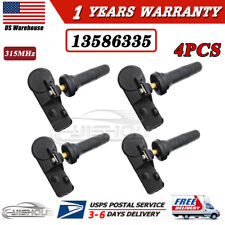 Set of 4 TPMS Tire Pressure Monitoring Sensors NEW For GM Chevy GMC 13586335 picture