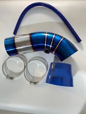 B Series Air Intake arm blue titanium clamps rubber adapter pipe fits D B Series picture
