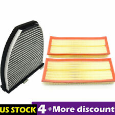 Air Filter & AC Cabin Filter Carbon Set Fit For Mercedes C300 C350 E350 E550 CLS picture