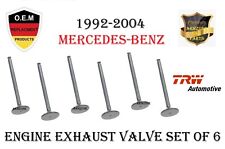 Engine Exhaust Valves Set Of 6 For Mercedes W124,W140,R129,W202,W210,W203 TRW picture