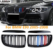 M-Color Gloss Black Front Kidney Grille For BMW 2005-08 E90 E91 323i 328i 335i picture