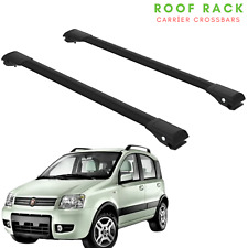 Fits Fiat Panda 2003-2012 Roof Rack Cross Bars Car Lugagge Bar Black picture