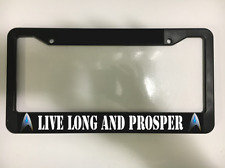 Live Long And Prosper Star Trek Nasa Galaxy Space Travel Car License Plate Frame picture