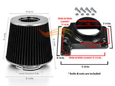 BLACK Cone Dry Filter + AIR INTAKE MAF Adapter Kit For 91-99 3000GT Stealth V6 picture