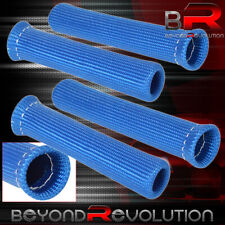 For Chevy 4-Piece 1200 Degree Protector Spark Plug Wire Insulation Header Blue picture