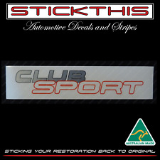 Clubsport Club Sport Body Decal Sticker - Holden HSV VP - Metallic Grey/Red picture