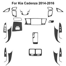 24Pcs Carbon Fiber Full Interior Kit Cover Trim For Kia Cadenza 2014-2016 picture