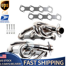 New Stainless Steel Shorty Exhaust Header Manifold for 97-03 Ford F150 4.6L V8DL picture
