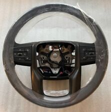 OEM black tan heated steering wheel for some 2019+ Sierra trucks. AT4 vulcan picture