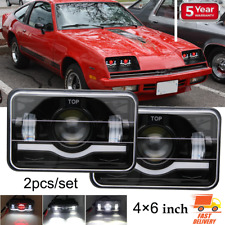 2pcs 4x6 inch DOT LED Headlights Hi/Lo DRL Fit Chevrolet Monza 1978 1979 1980 picture