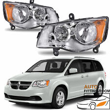 For 2011-20 Grand Caravan 2008-16 Town & Country Chrome Headlights Amber Concer  picture